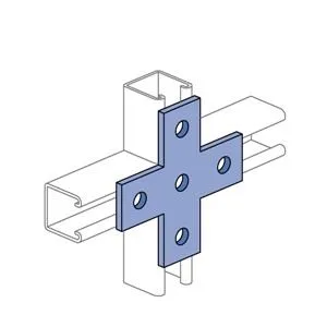 Křížový talíř Kříž plochý s otvorem pozinkovaným