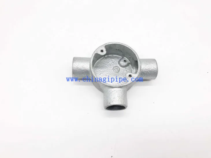 Třícestná spojovací krabice - tvárná železná